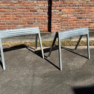Lightweight Metal Sawhorses