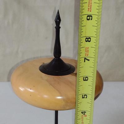 Large, Hand Crafted, Turned Wood Vase by Bobby Phillips- Box Elder and Ebony (#46).