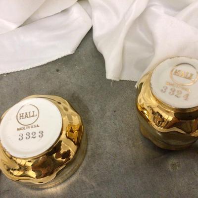 Serving Trays, Creamer and Sugar, Tall Creamer and Two Campbell Soup Ashtrays