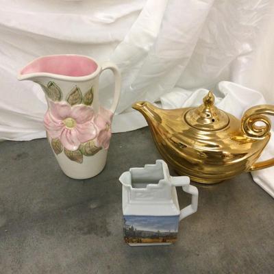 Tea Pot, Pitcher, Creamer