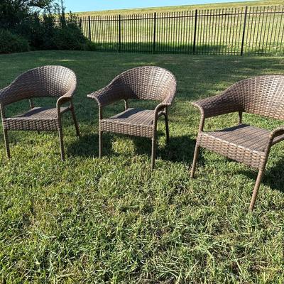 Three (3) Outdoor Patio Chairs