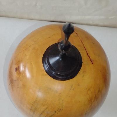 Large, Hand Crafted, Turned Wood Vase by Bobby Phillips- Box Elder and Ebony (#47).