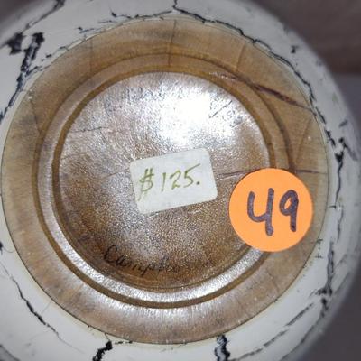 Large, Hand Crafted, Turned Wood Vase by Bobby Phillips- Camphor (#49).