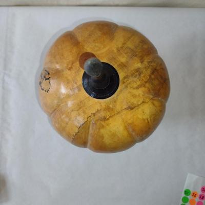 Large, Hand Crafted, Turned Wood Vase by Bobby Phillips- Spalted Maple and Ebony (#50).