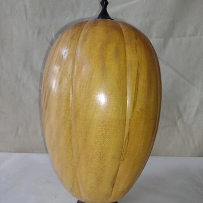 Large, Hand Crafted, Turned Wood Vase by Bobby Phillips- Spalted Maple and Ebony (#50).