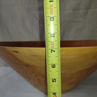 Large, Hand Crafted, Turned Wood Bowl by Bobby Phillips- Butternut (#51).