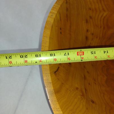 Large, Hand Crafted, Turned Wood Bowl by Bobby Phillips- Butternut (#51).