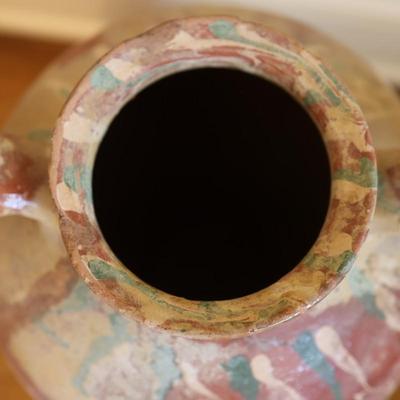 Antique 18" Terracotta Tall Jar