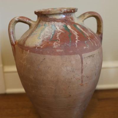 Antique 18" Terracotta Tall Jar