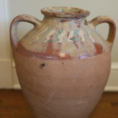 Antique 18" Terracotta Tall Jar