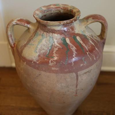 Antique 18" Terracotta Tall Jar