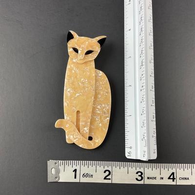 -44- LEA STEIN | Standing Cat Pin | Marked