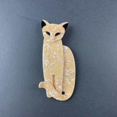 -44- LEA STEIN | Standing Cat Pin | Marked