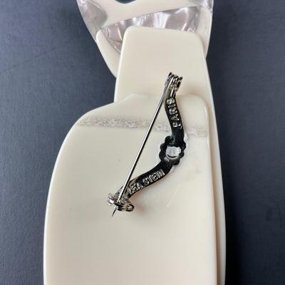 -44- LEA STEIN | Standing Cat Pin | Marked