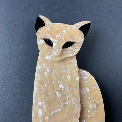-44- LEA STEIN | Standing Cat Pin | Marked