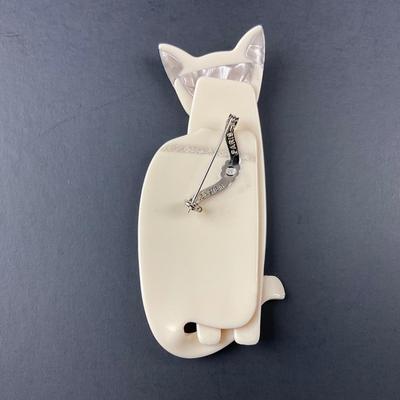 -44- LEA STEIN | Standing Cat Pin | Marked