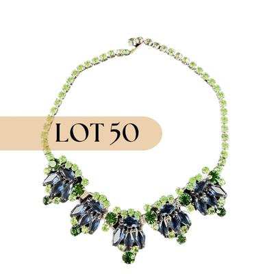-50- JULIANA DELIZZA & ELSTER | 1950’s Rhinestone Necklace