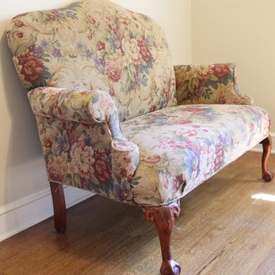 Vintage Floral Settee