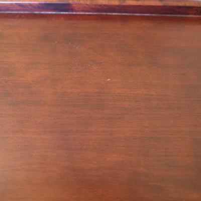 Vintage Campaign Style Folding Tray Table - 2 Piece