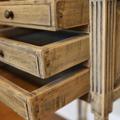 Three Drawer Side Table