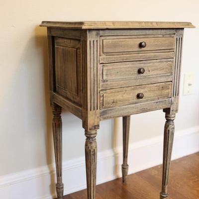 Three Drawer Side Table