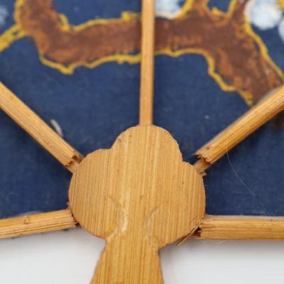 Vintage Hand Painted Fan