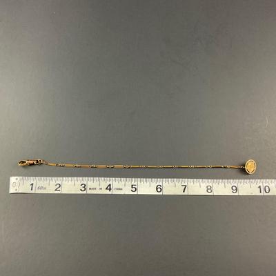 -53- WATCH FOB | S.O.B. + Co. Gold Toned Watch Fob | Marked