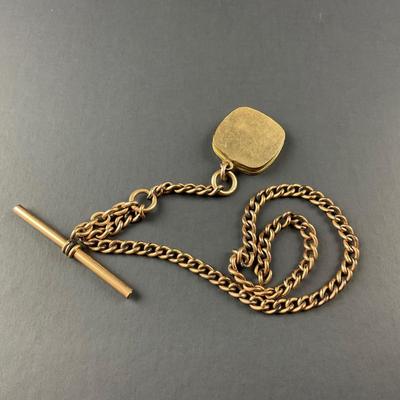 -54- WATCH FOB | Engraved Locket With Photograph