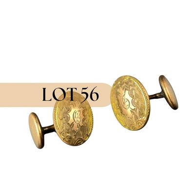 -56- CUFF LINKS | Hayward Engraved | Marked
