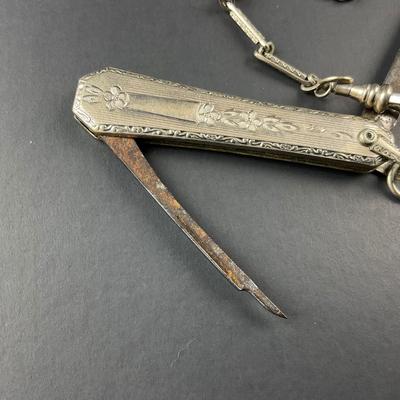 -58- POCKET KNIFE | Bates Blade Pocket Knife On Chain | Marked