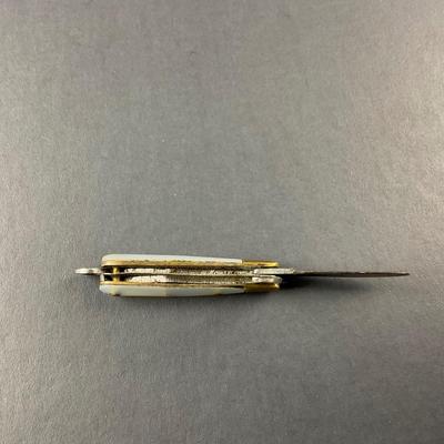 -59- PERES | Mother Of Pearl Tiny Pocket Knife | Marked