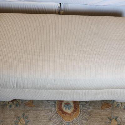 Large Upholstery Ottoman on Wheels (See Description)