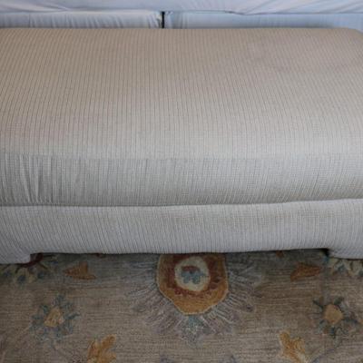 Large Upholstery Ottoman on Wheels (See Description)
