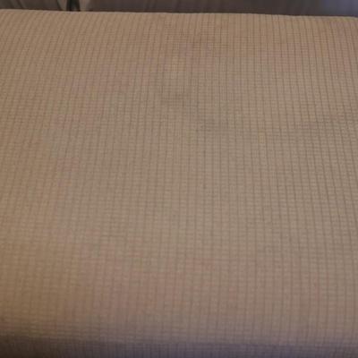 Large Upholstery Ottoman on Wheels (See Description)