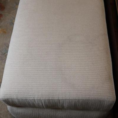 Large Upholstery Ottoman on Wheels (See Description)