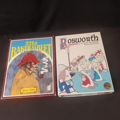 "BOSWORTH" & "221B BAKER STREET" BOARD GAMES