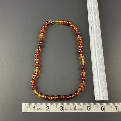 -67- COSTUME | Beaded Necklace and Earrings Set