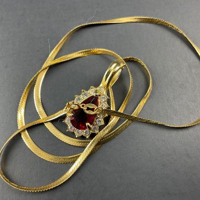 -68- FINE JEWELRY | 14Kt Italy “Roman” Necklace & Earrings | Marked