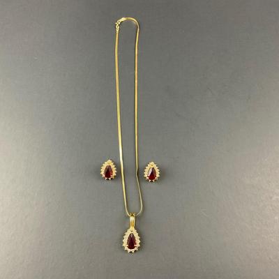 -68- FINE JEWELRY | 14Kt Italy “Roman” Necklace & Earrings | Marked