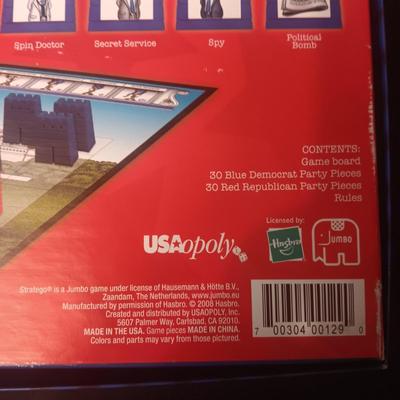 STRATEGO DEMOCRATS VS REPUBLICANS BOARD GAME