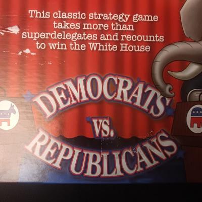 STRATEGO DEMOCRATS VS REPUBLICANS BOARD GAME