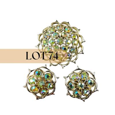 -74- COSTUME | Sarah Coventry Pin & Earrings | Marked