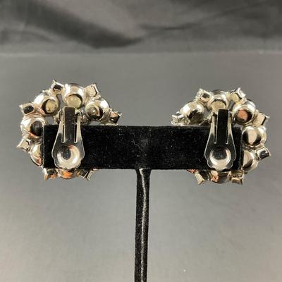 -75- COSTUME | Mixed Lot Of Black & Rhinestone Jewelry