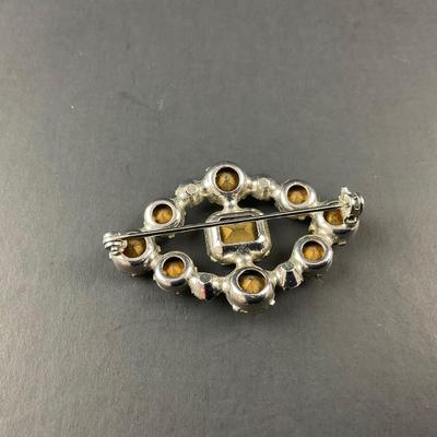 -79- BROOCH | Mixed Lot Of Rhinestone Pins