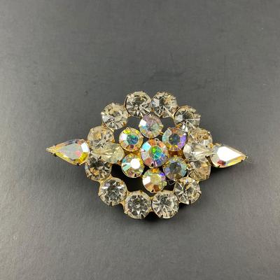 -79- BROOCH | Mixed Lot Of Rhinestone Pins