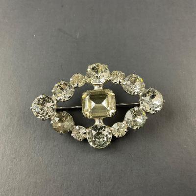 -79- BROOCH | Mixed Lot Of Rhinestone Pins