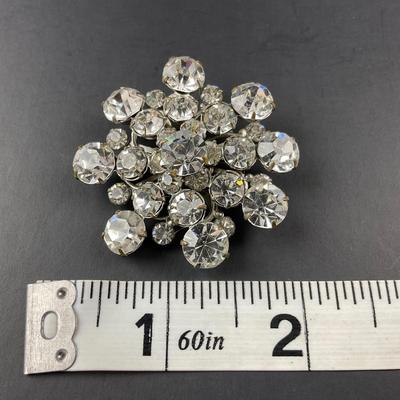 -80- BROOCH | Mixed Lot Of Rhinestone Pins