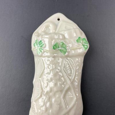 -84- BELLEEK | Fermanagh Ireland Porcelain Stocking Figure | 8th Mark