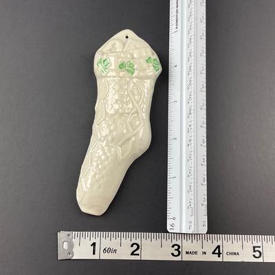 -84- BELLEEK | Fermanagh Ireland Porcelain Stocking Figure | 8th Mark