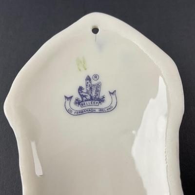 -84- BELLEEK | Fermanagh Ireland Porcelain Stocking Figure | 8th Mark